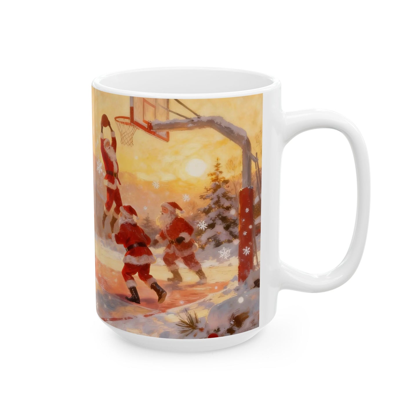 Santa Playing Basketball – Rizzmas Collection | Christmas Coffee Mug 11oz / 15oz