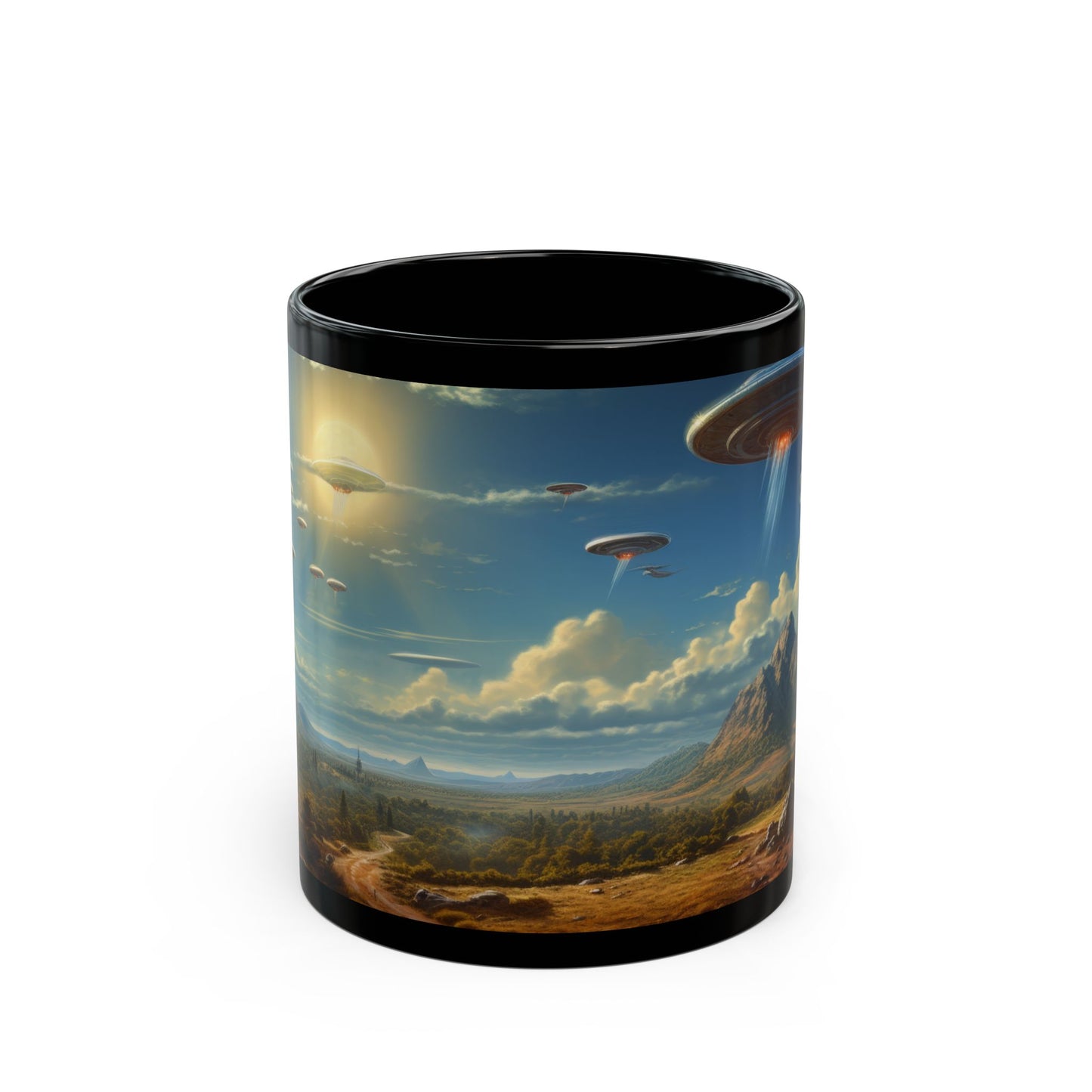 Dawn of the Cosmic Morning Brew – Rizz-Fi Collection | Sci-Fi Coffee Mug 11oz / 15oz