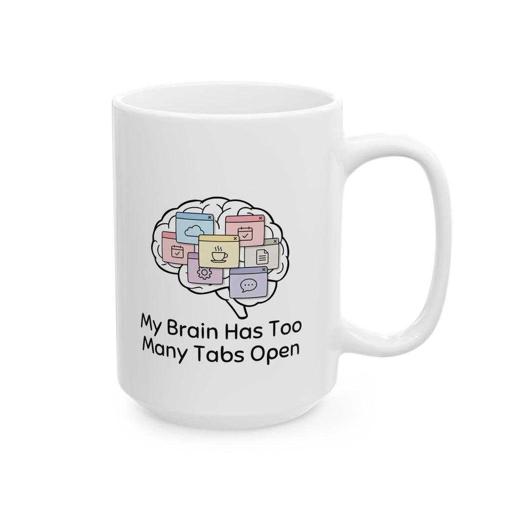 Too Many Tabs Open – Humor Collection | Funny Coffee Mug 11oz / 15oz