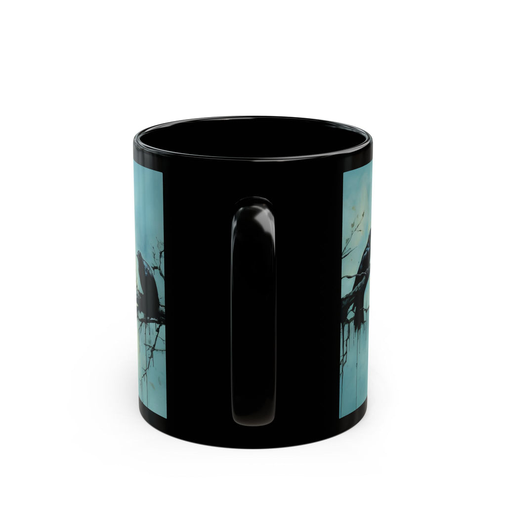 Crow-Inspired Ink Art – Birdzz Collection | Crow Coffee Mug 11oz / 15oz