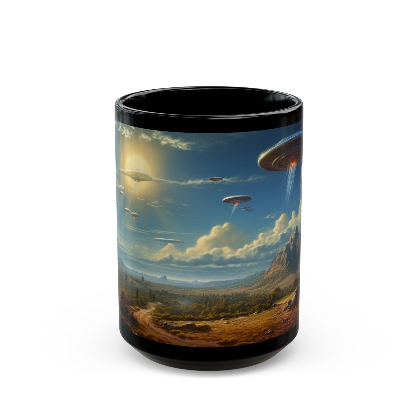 Dawn of the Cosmic Morning Brew – Rizz-Fi Collection | Sci-Fi Coffee Mug 11oz / 15oz