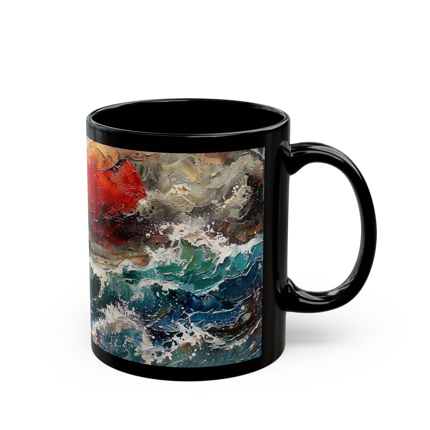 Oceanic Sovereign: Dragon’s Dance – Dragonzz Collection | Fantasy Coffee Mug 11oz / 15oz