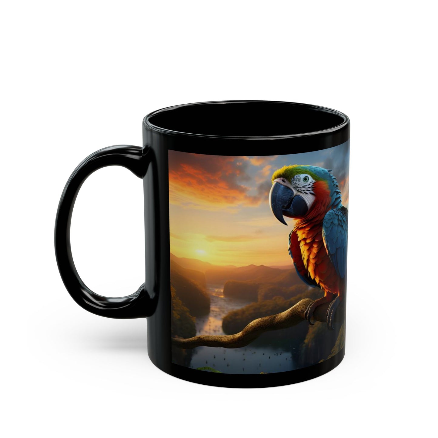 Parrot Paradise Sunset – Birdzz Collection | Parrot Coffee Mug 11oz / 15oz