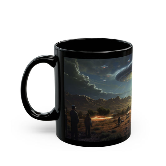 Retro Alien Encounter – Rizz-Fi Collection | Alien Coffee Mug 11oz / 15oz