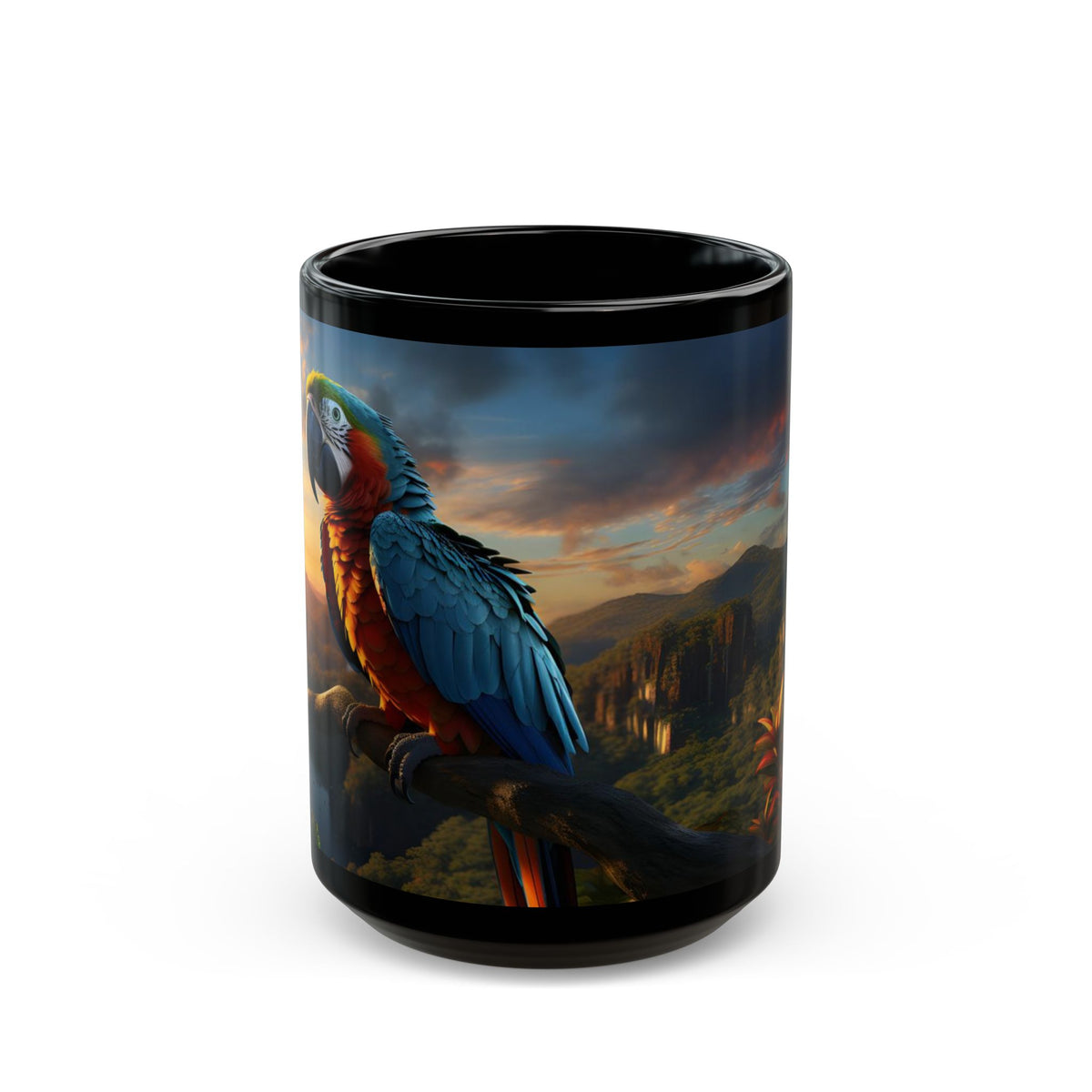 Parrot Paradise Sunset – Birdzz Collection | Parrot Coffee Mug 11oz / 15oz