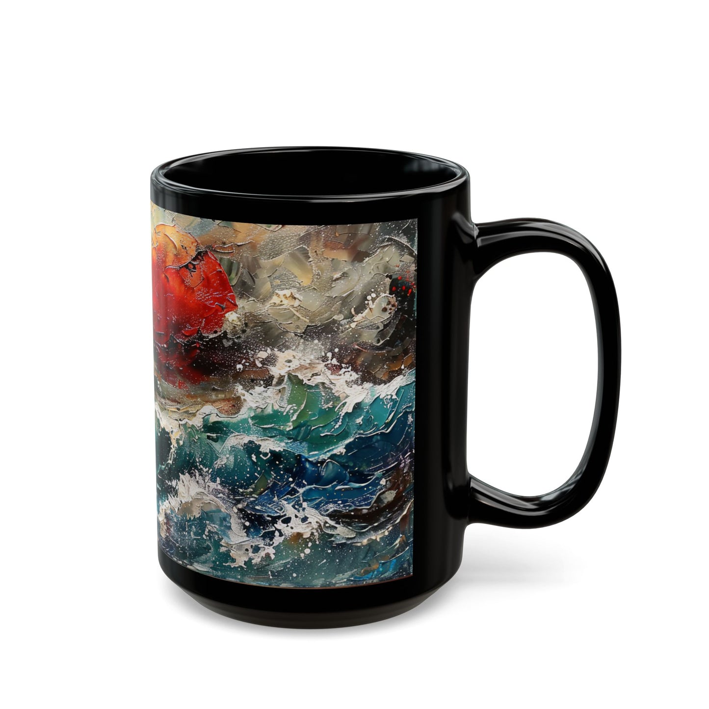 Oceanic Sovereign: Dragon’s Dance – Dragonzz Collection | Fantasy Coffee Mug 11oz / 15oz