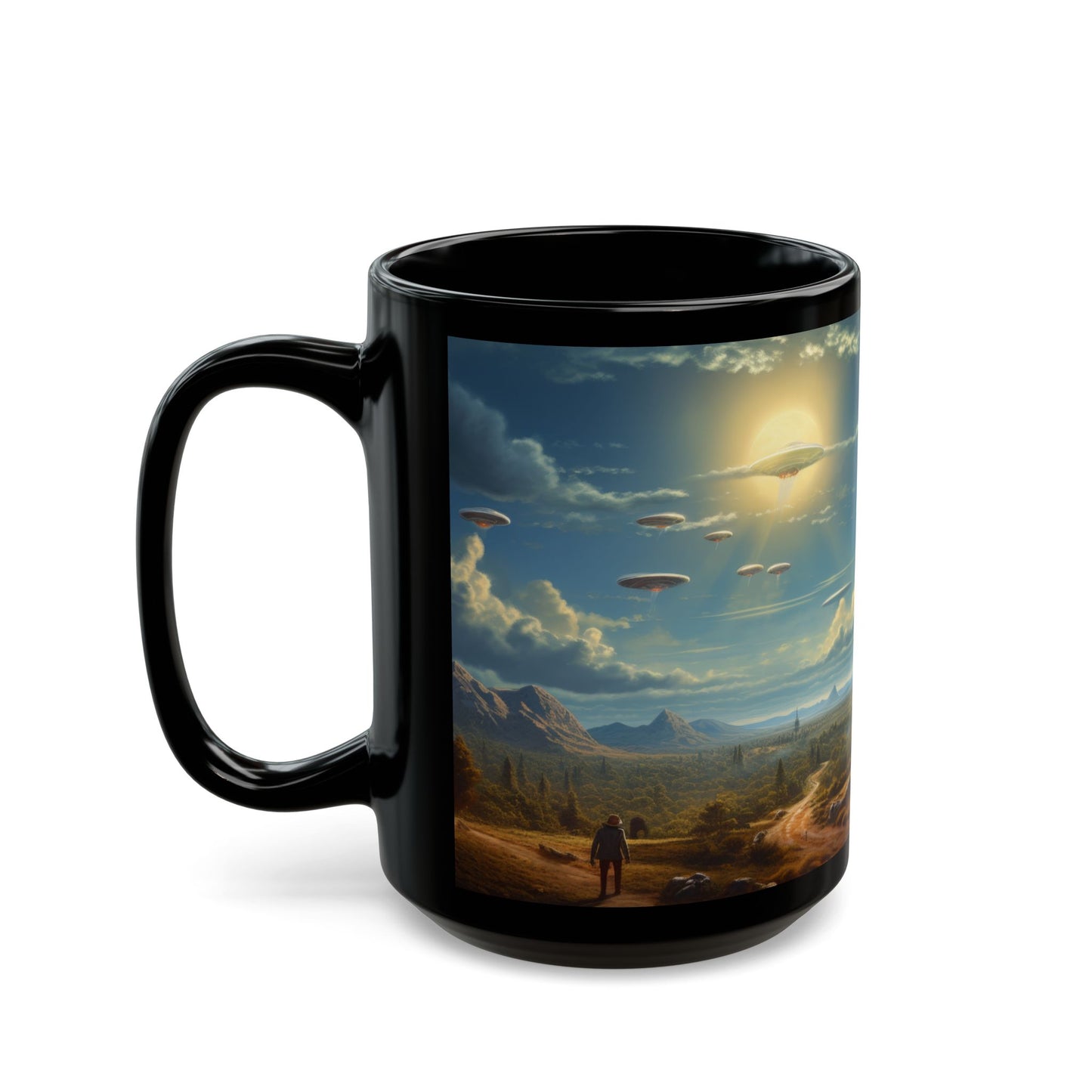 Dawn of the Cosmic Morning Brew – Rizz-Fi Collection | Sci-Fi Coffee Mug 11oz / 15oz