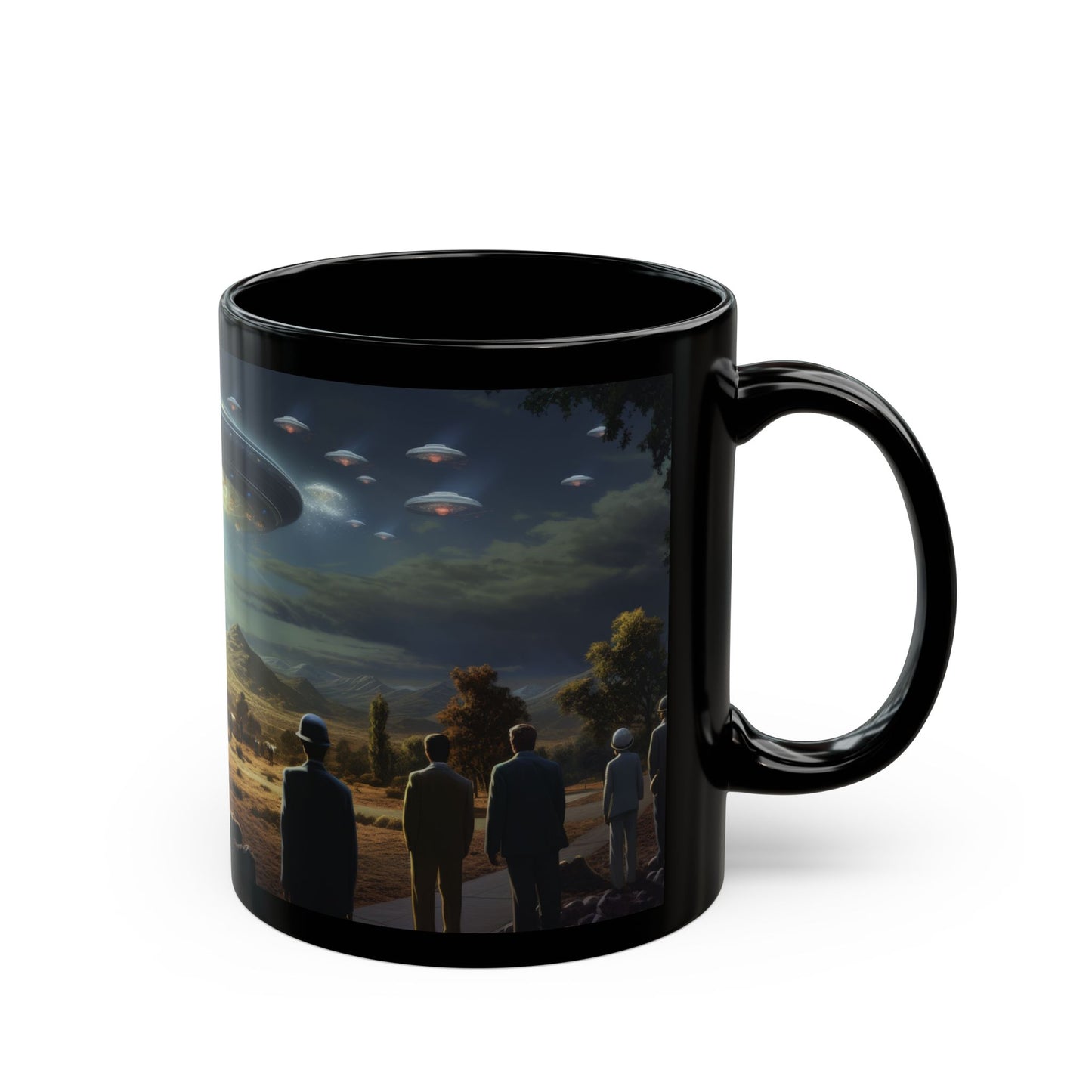 Retro Alien Encounter – Rizz-Fi Collection | Alien Coffee Mug 11oz / 15oz