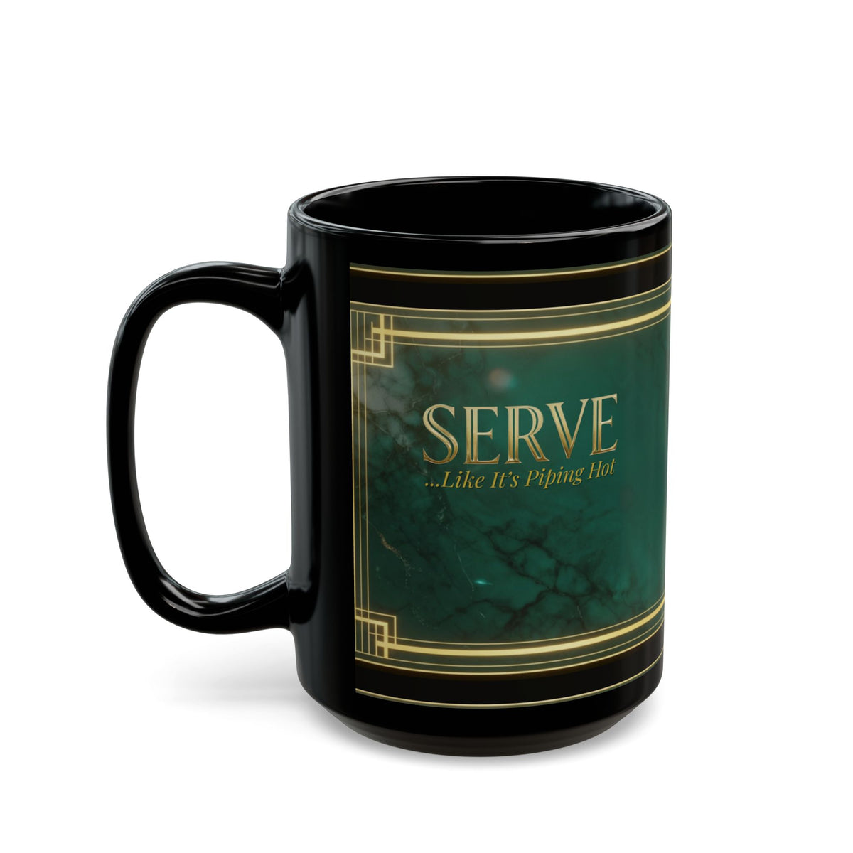 Piping Hot Art Deco – Humor Collection | Retro Coffee Mug 11oz / 15oz