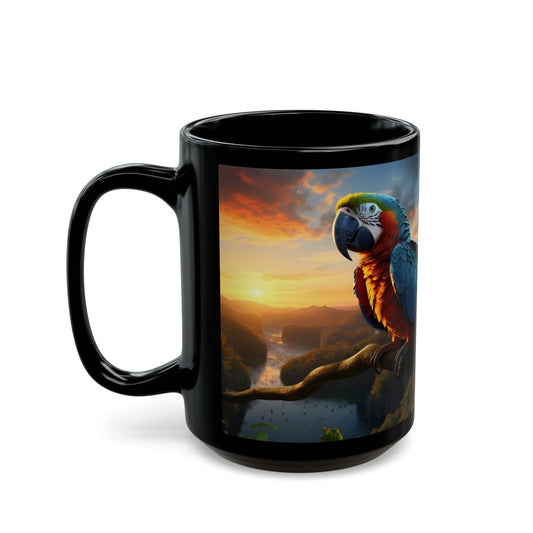Parrot Paradise Sunset – Birdzz Collection | Parrot Coffee Mug 11oz / 15oz
