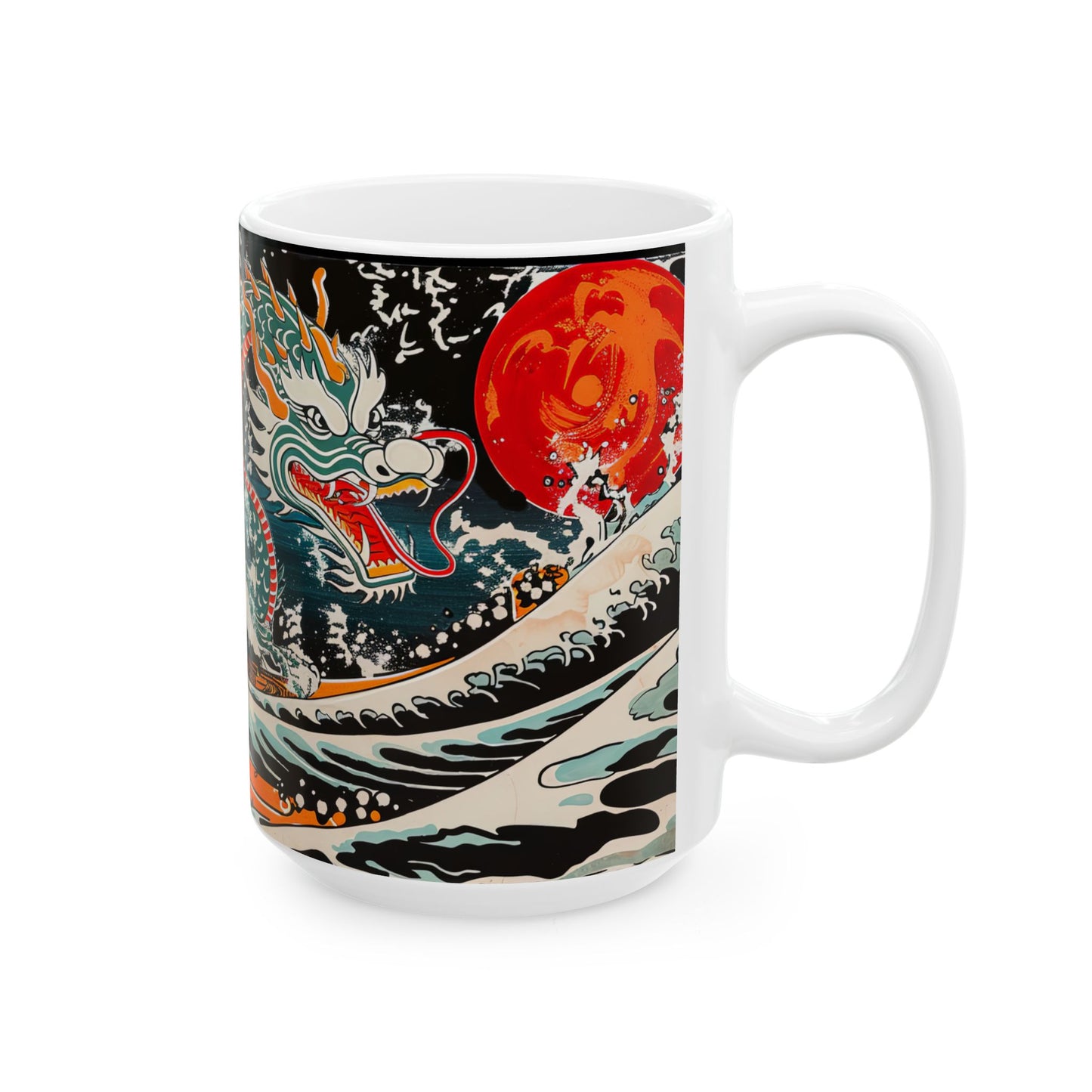 Dragon’s Fury Red Moon – Dragonzz Collection | Dragon Coffee Mug 11oz / 15oz