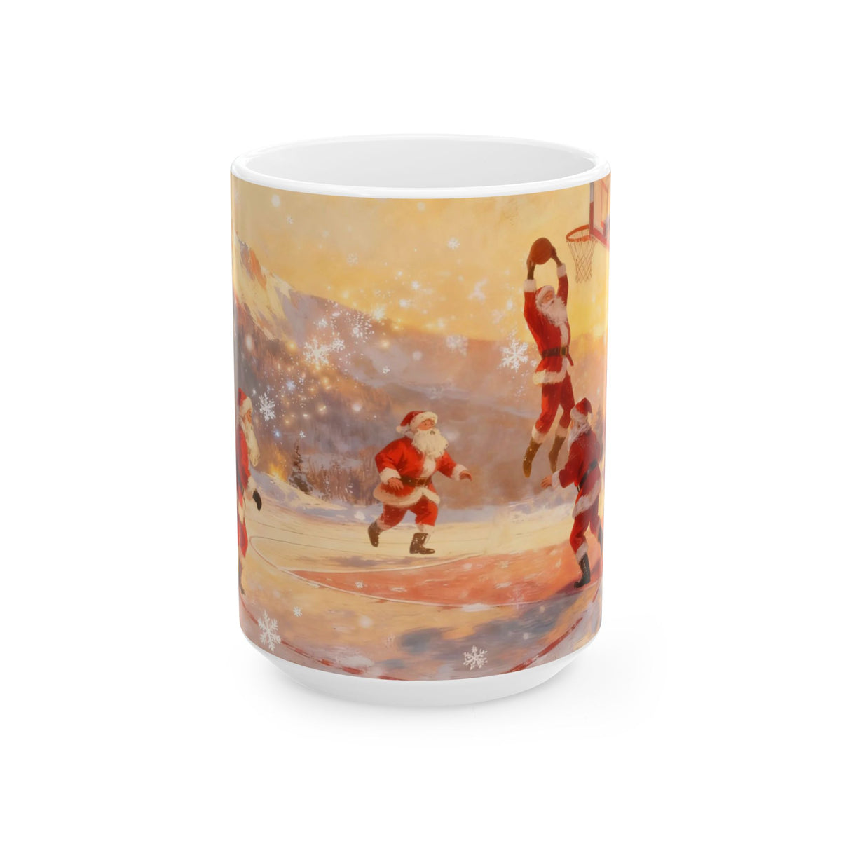 Santa Playing Basketball – Rizzmas Collection | Christmas Coffee Mug 11oz / 15oz