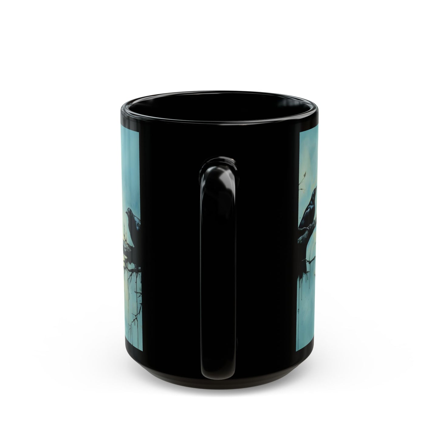Crow-Inspired Ink Art – Birdzz Collection | Crow Coffee Mug 11oz / 15oz