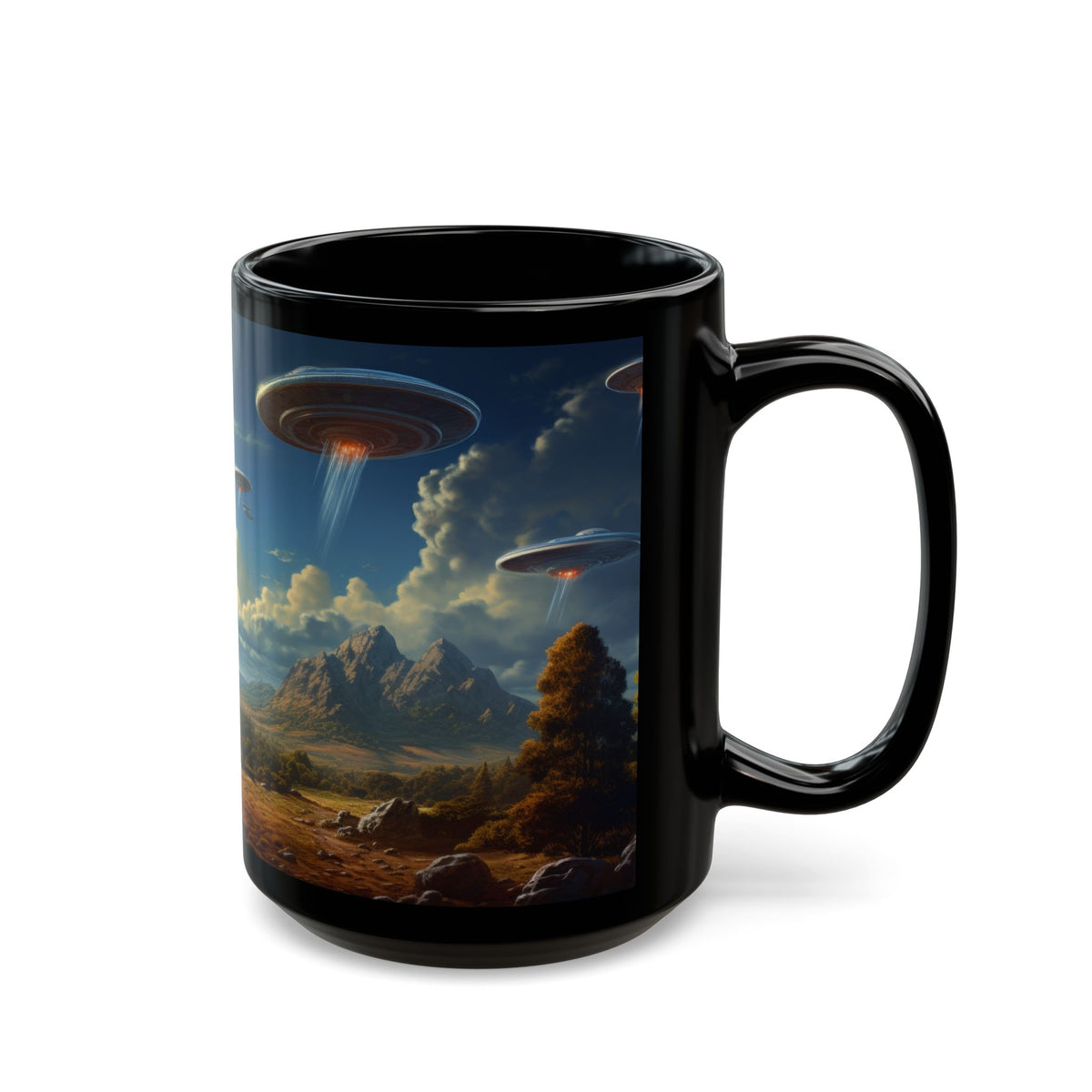 Dawn of the Cosmic Morning Brew – Rizz-Fi Collection | Sci-Fi Coffee Mug 11oz / 15oz