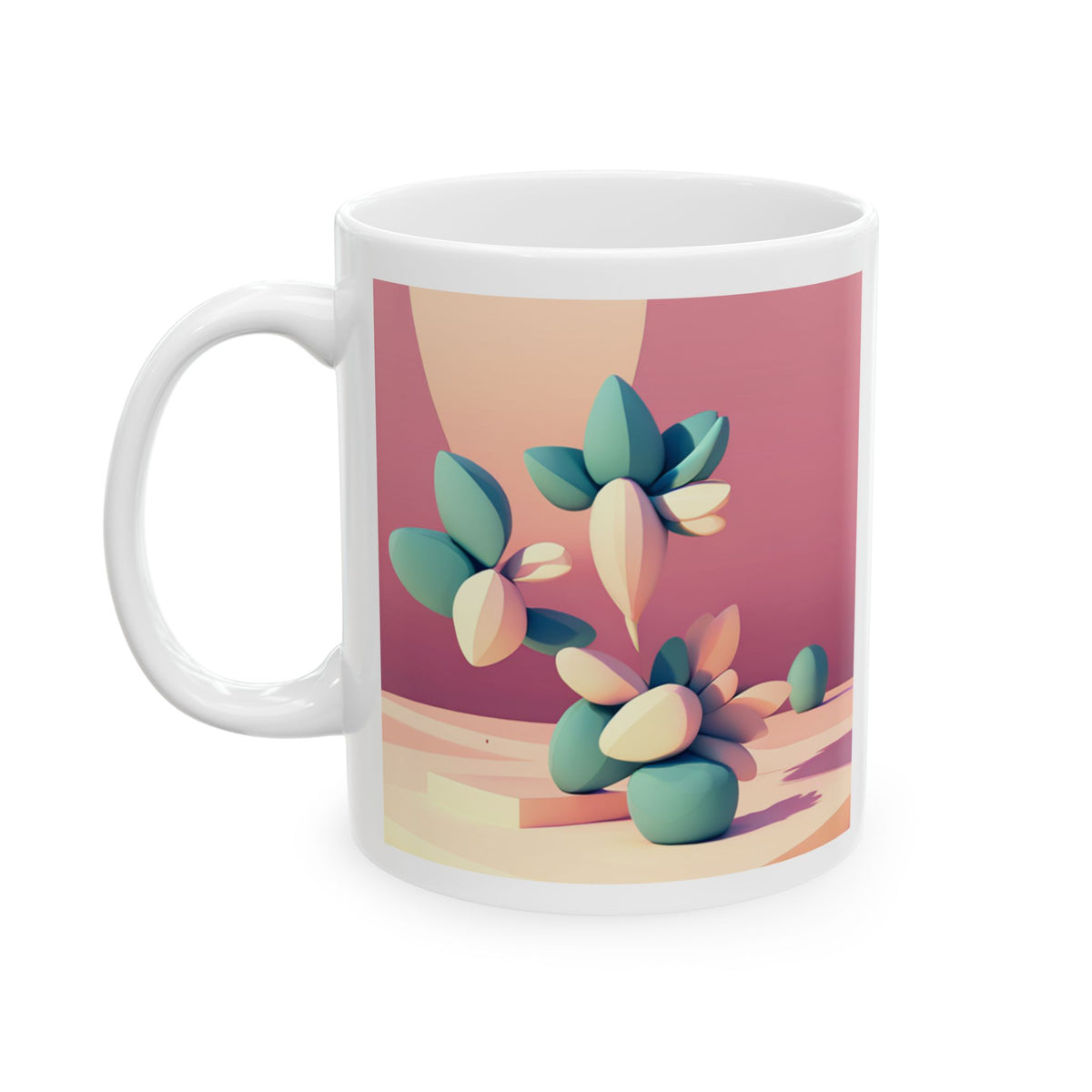 Abstract Geometric Ceramic Mug