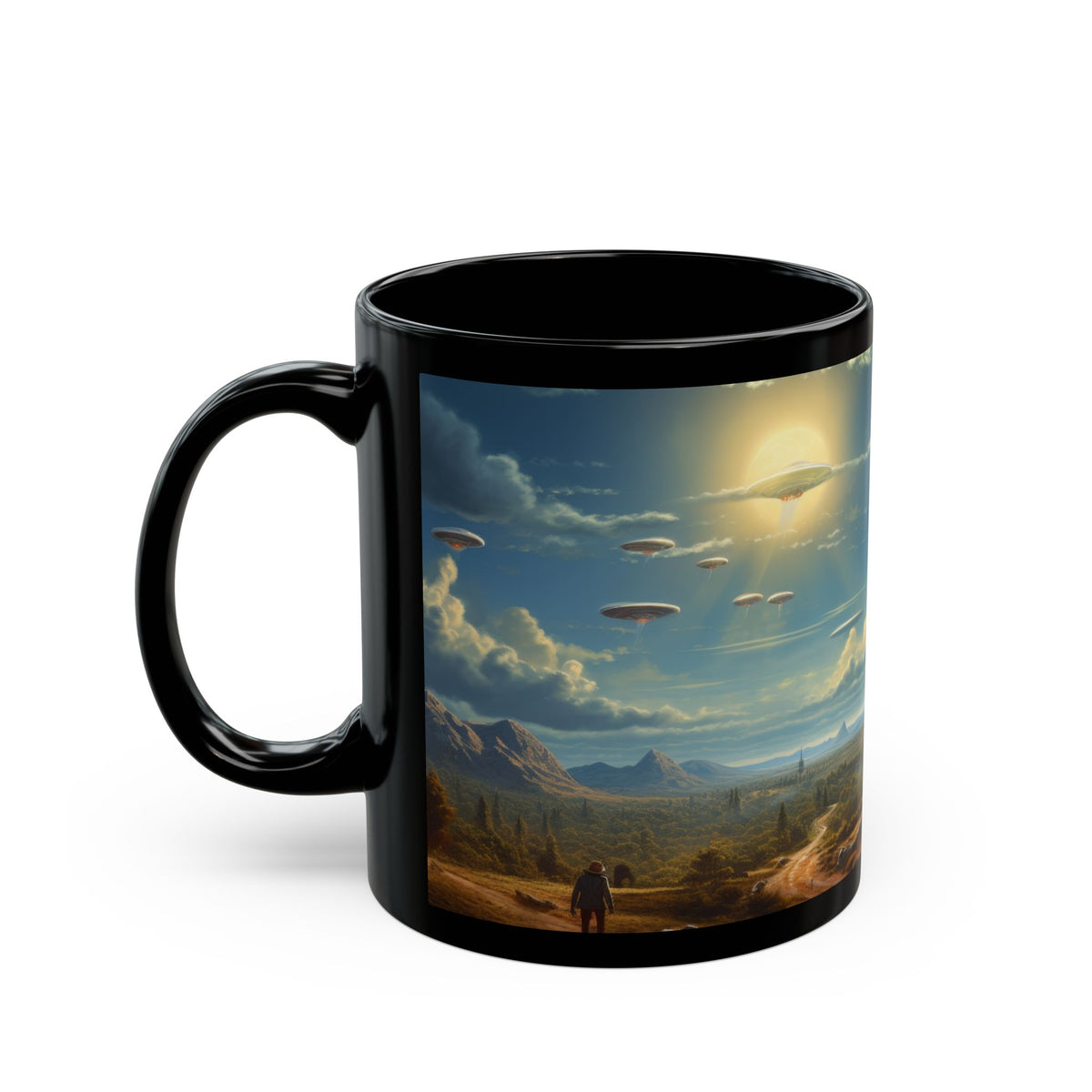 Dawn of the Cosmic Morning Brew – Rizz-Fi Collection | Sci-Fi Coffee Mug 11oz / 15oz
