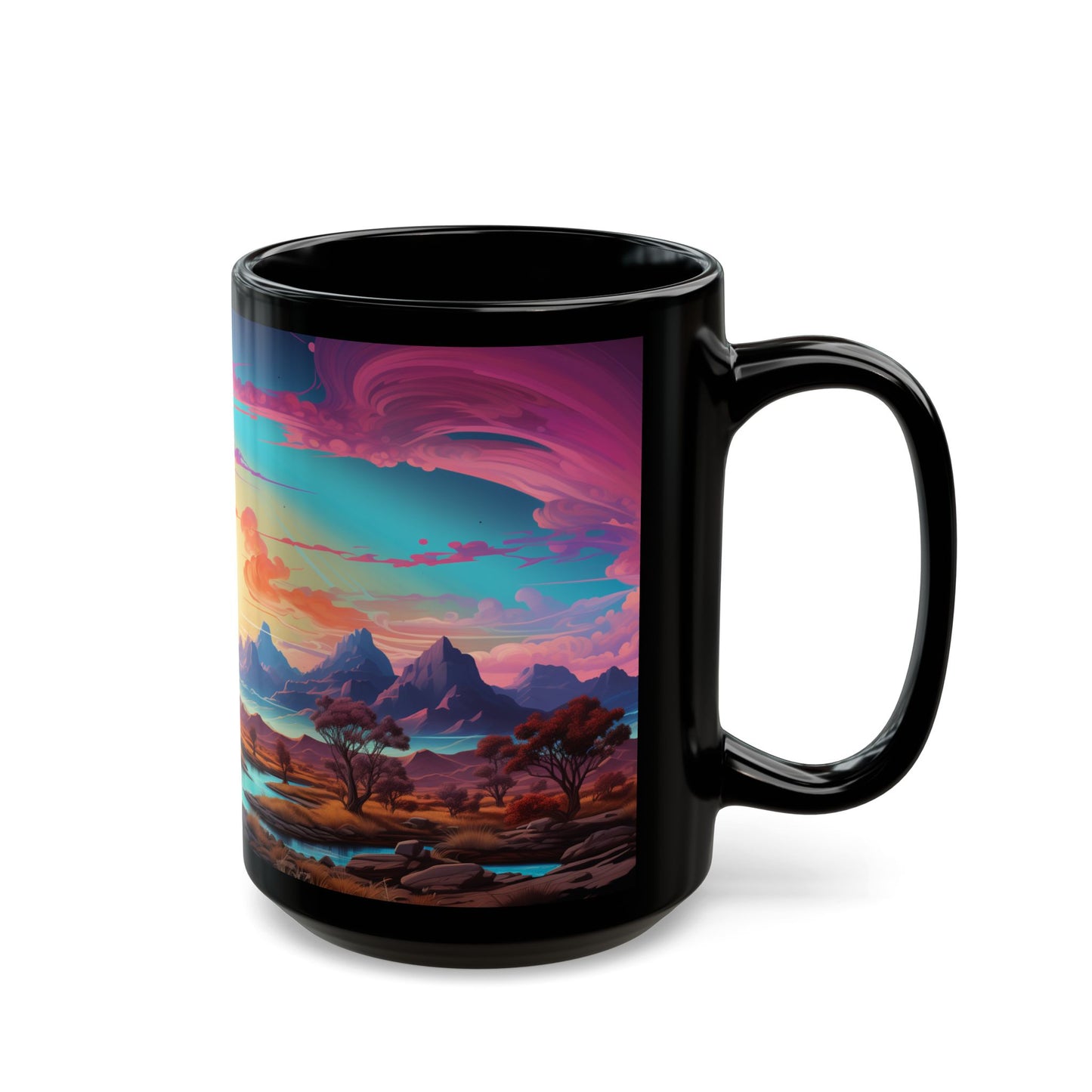 Radiant Desert Vortex – Rizz-Fi Collection | Sci-Fi Coffee Mug 11oz / 15oz