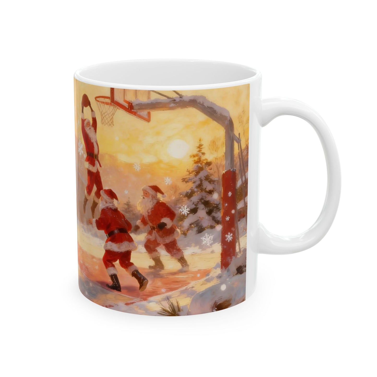Santa Playing Basketball – Rizzmas Collection | Christmas Coffee Mug 11oz / 15oz