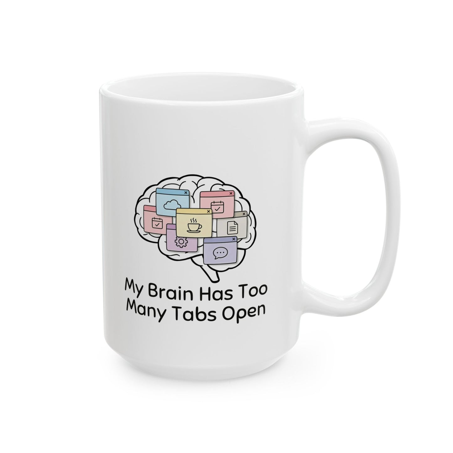 Too Many Tabs Open – Humor Collection | Funny Coffee Mug 11oz / 15oz