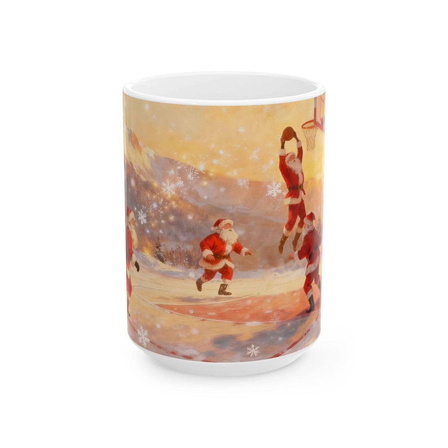 Santa Playing Basketball – Rizzmas Collection | Christmas Coffee Mug 11oz / 15oz