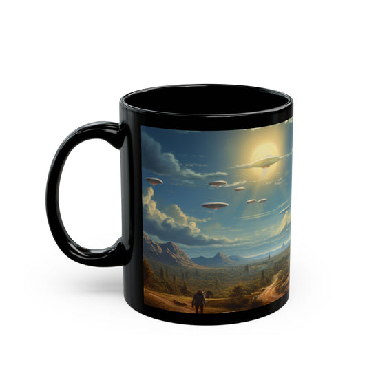 Dawn of the Cosmic Morning Brew – Rizz-Fi Collection | Sci-Fi Coffee Mug 11oz / 15oz