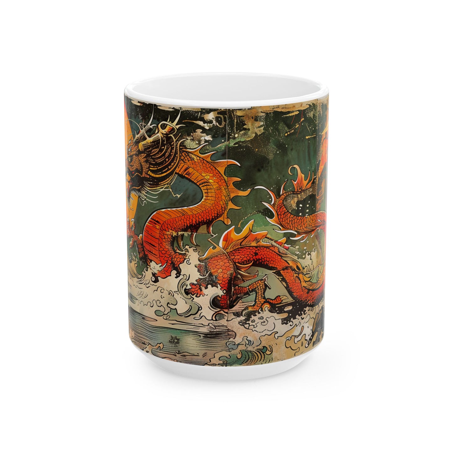 Mystical Elegance of the Eastern Dragon – Dragonzz Collection | Fantasy Coffee Mug 11oz / 15oz