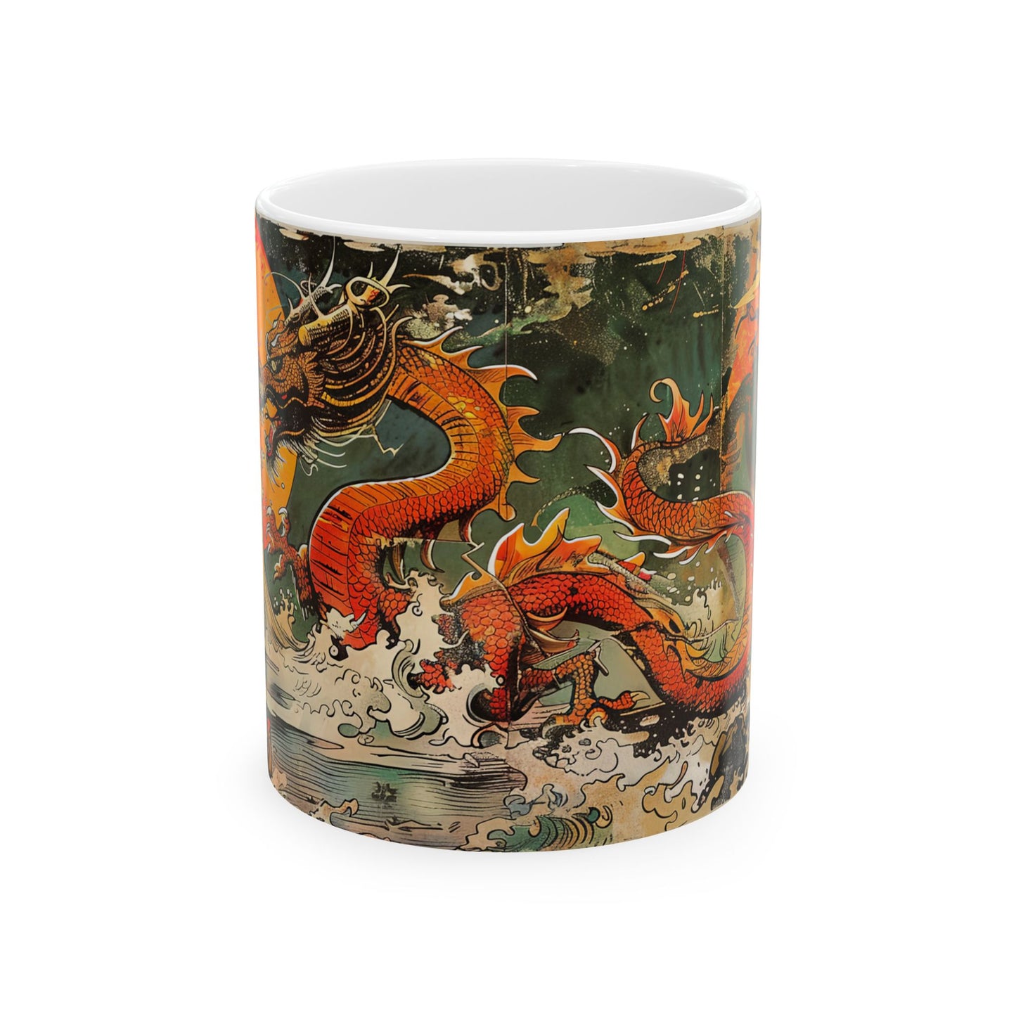 Mystical Elegance of the Eastern Dragon – Dragonzz Collection | Fantasy Coffee Mug 11oz / 15oz