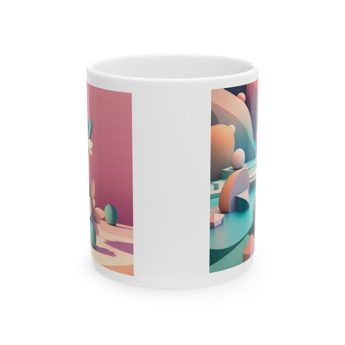 Abstract Geometric Ceramic Mug