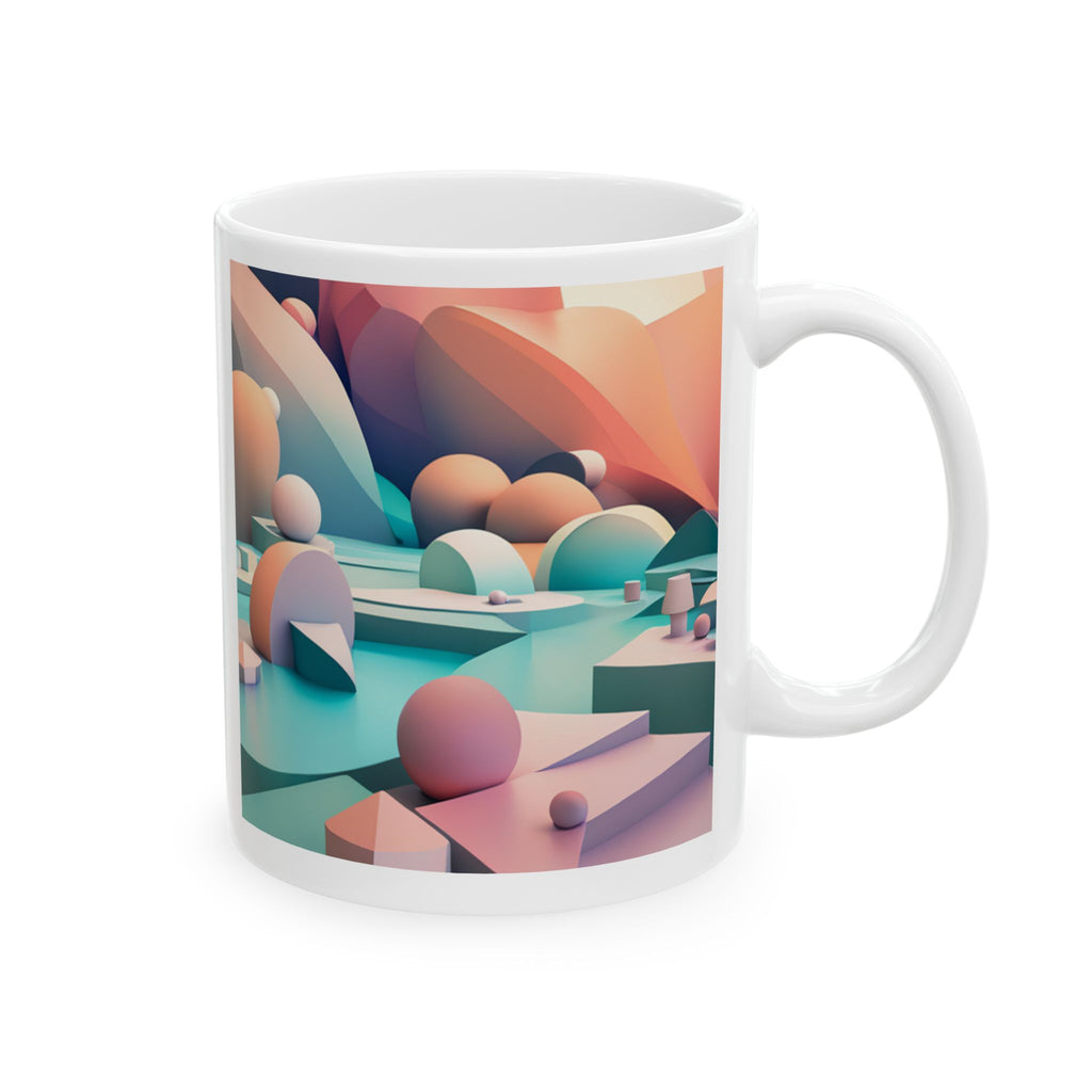 Abstract Geometric Ceramic Mug