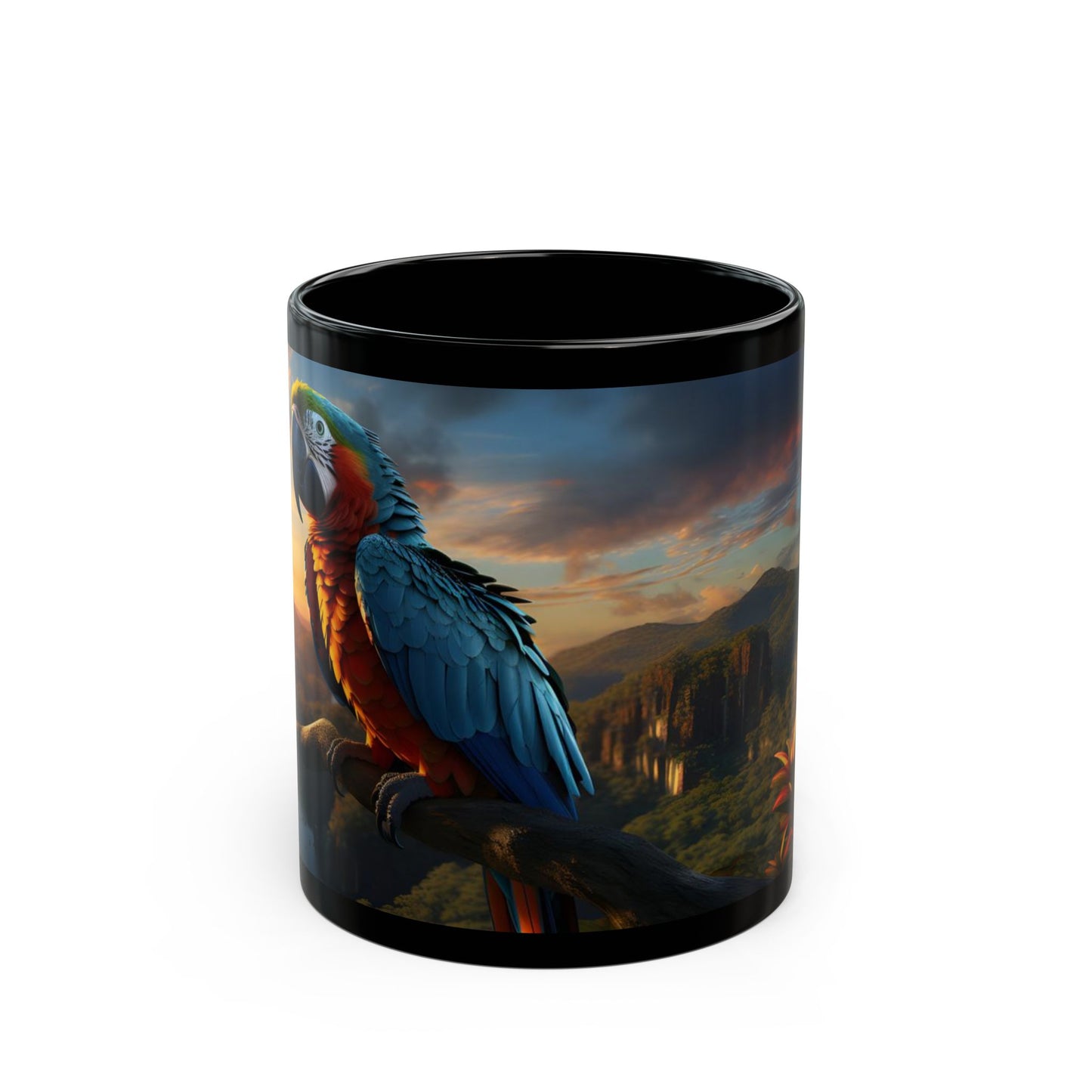 Parrot Paradise Sunset – Birdzz Collection | Parrot Coffee Mug 11oz / 15oz