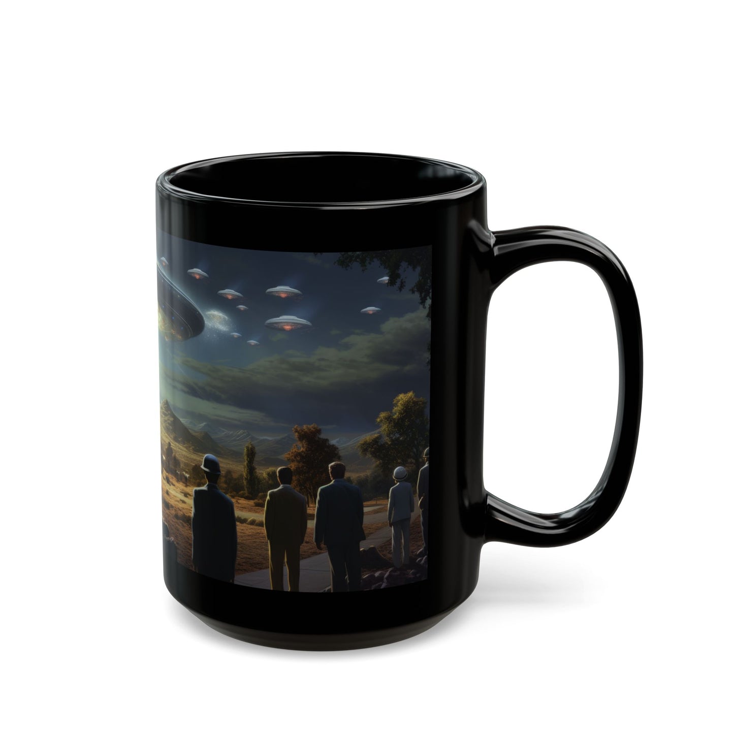 Retro Alien Encounter – Rizz-Fi Collection | Alien Coffee Mug 11oz / 15oz