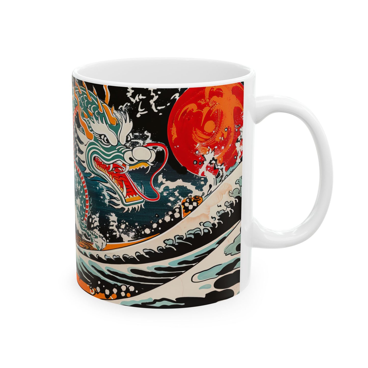Dragon’s Fury Red Moon – Dragonzz Collection | Dragon Coffee Mug 11oz / 15oz