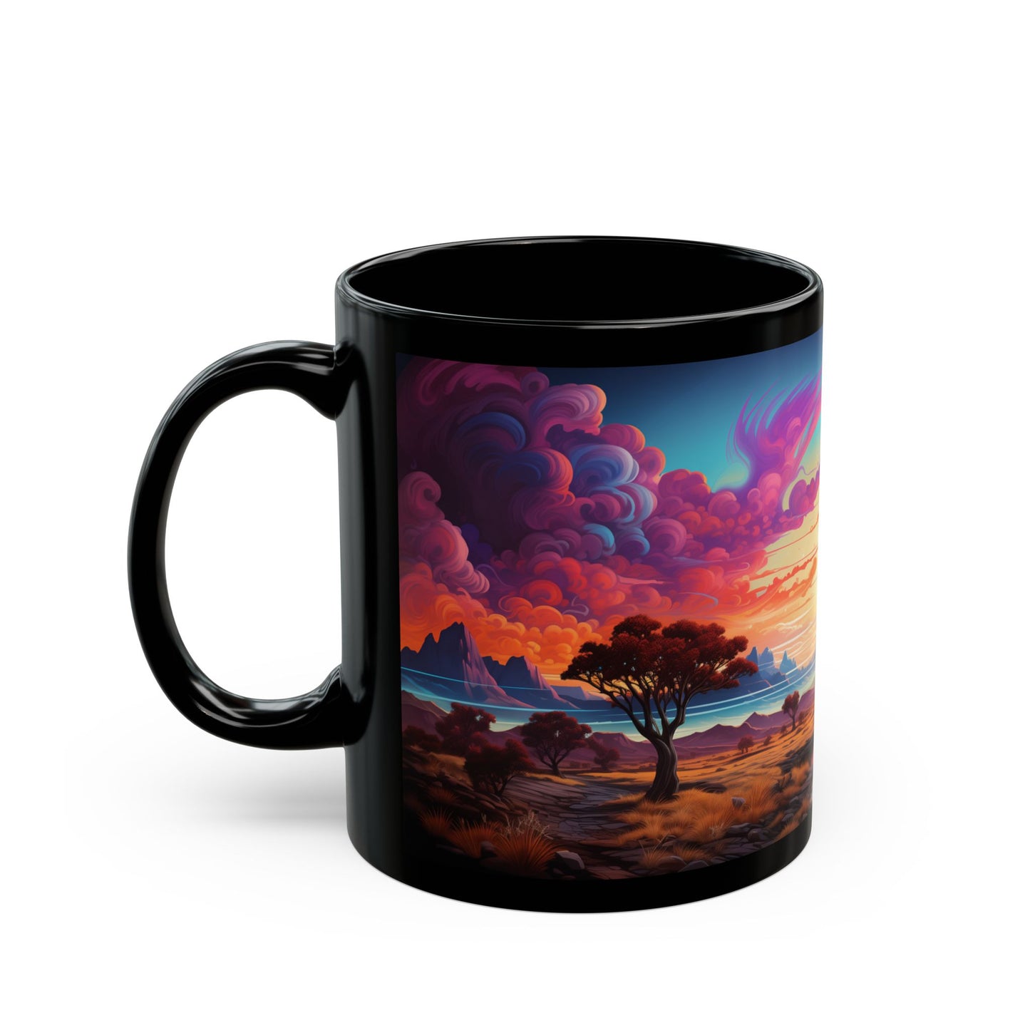 Radiant Desert Vortex – Rizz-Fi Collection | Sci-Fi Coffee Mug 11oz / 15oz