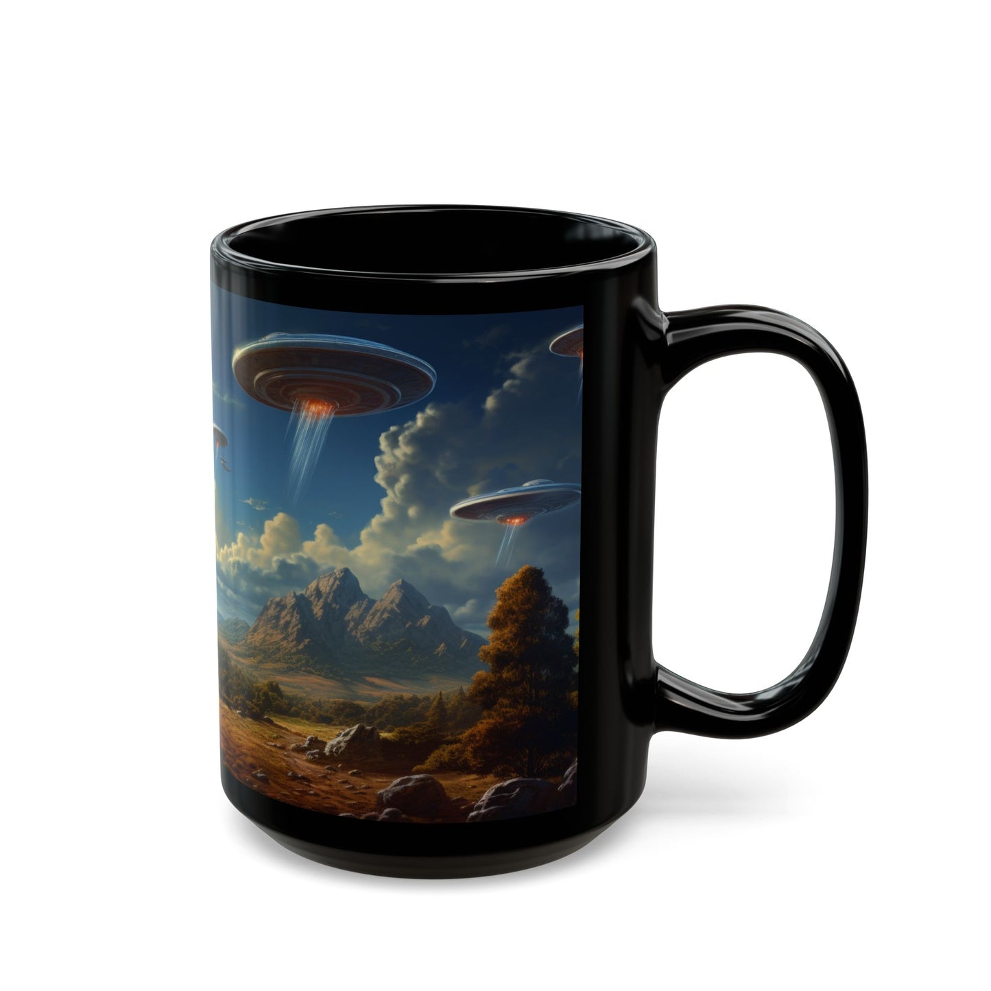 Dawn of the Cosmic Morning Brew – Rizz-Fi Collection | Sci-Fi Coffee Mug 11oz / 15oz
