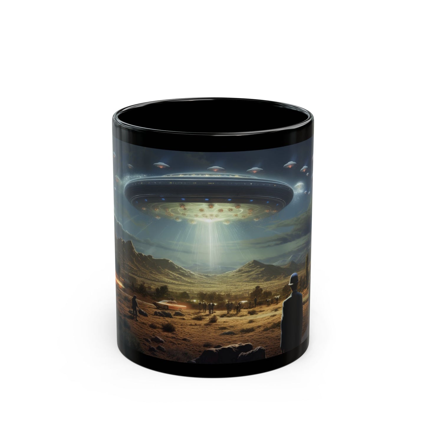 Retro Alien Encounter – Rizz-Fi Collection | Alien Coffee Mug 11oz / 15oz