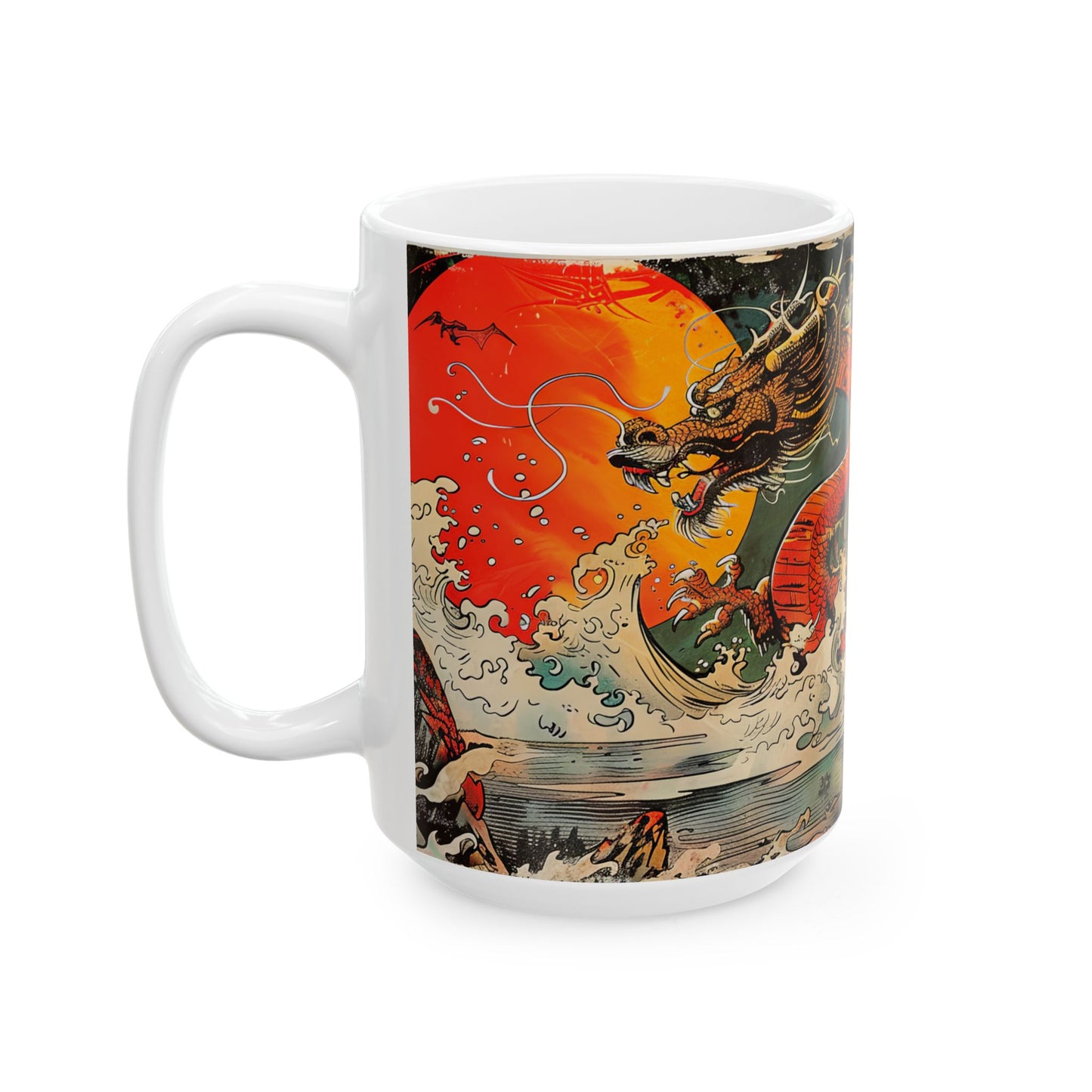 Mystical Elegance of the Eastern Dragon – Dragonzz Collection | Fantasy Coffee Mug 11oz / 15oz