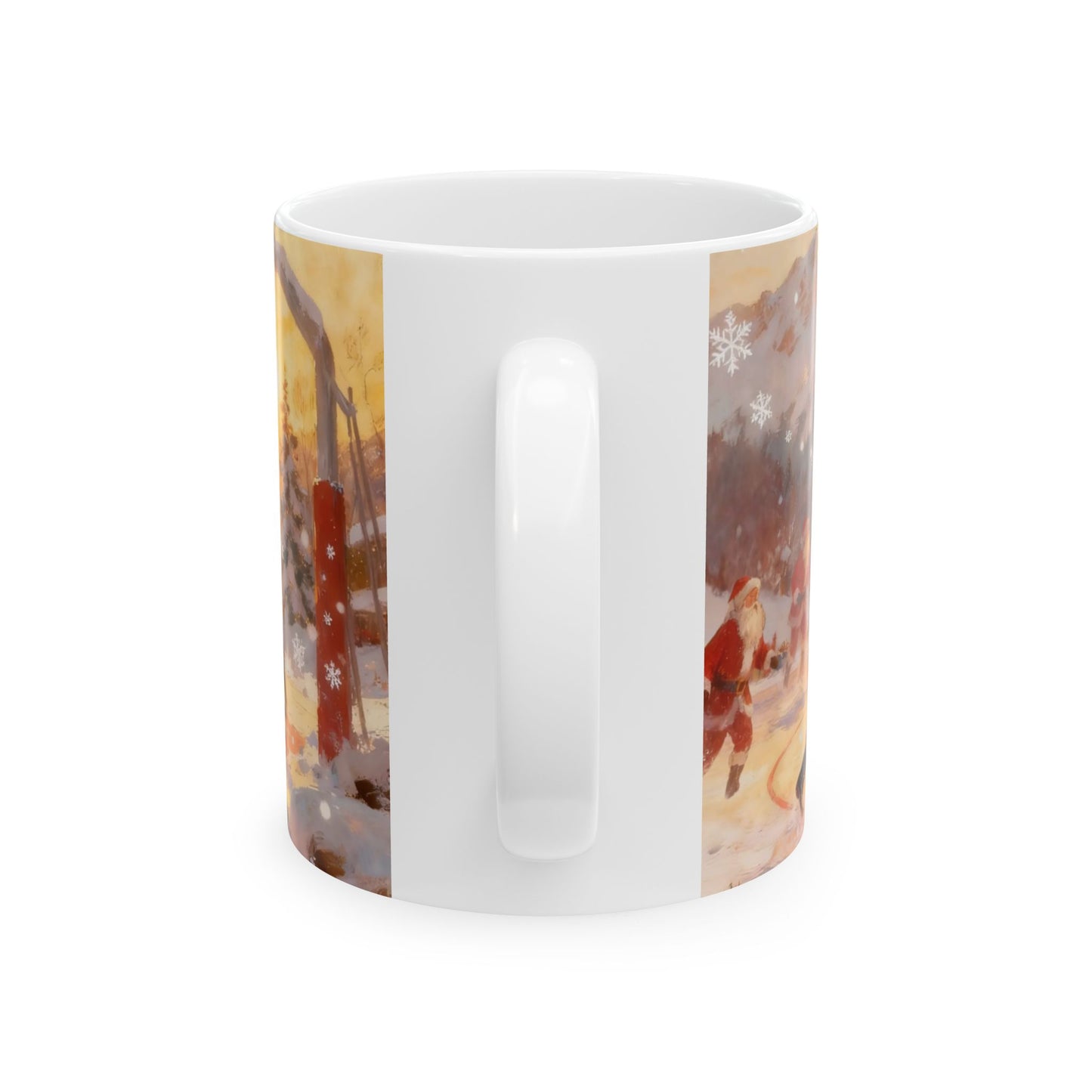 Santa Playing Basketball – Rizzmas Collection | Christmas Coffee Mug 11oz / 15oz