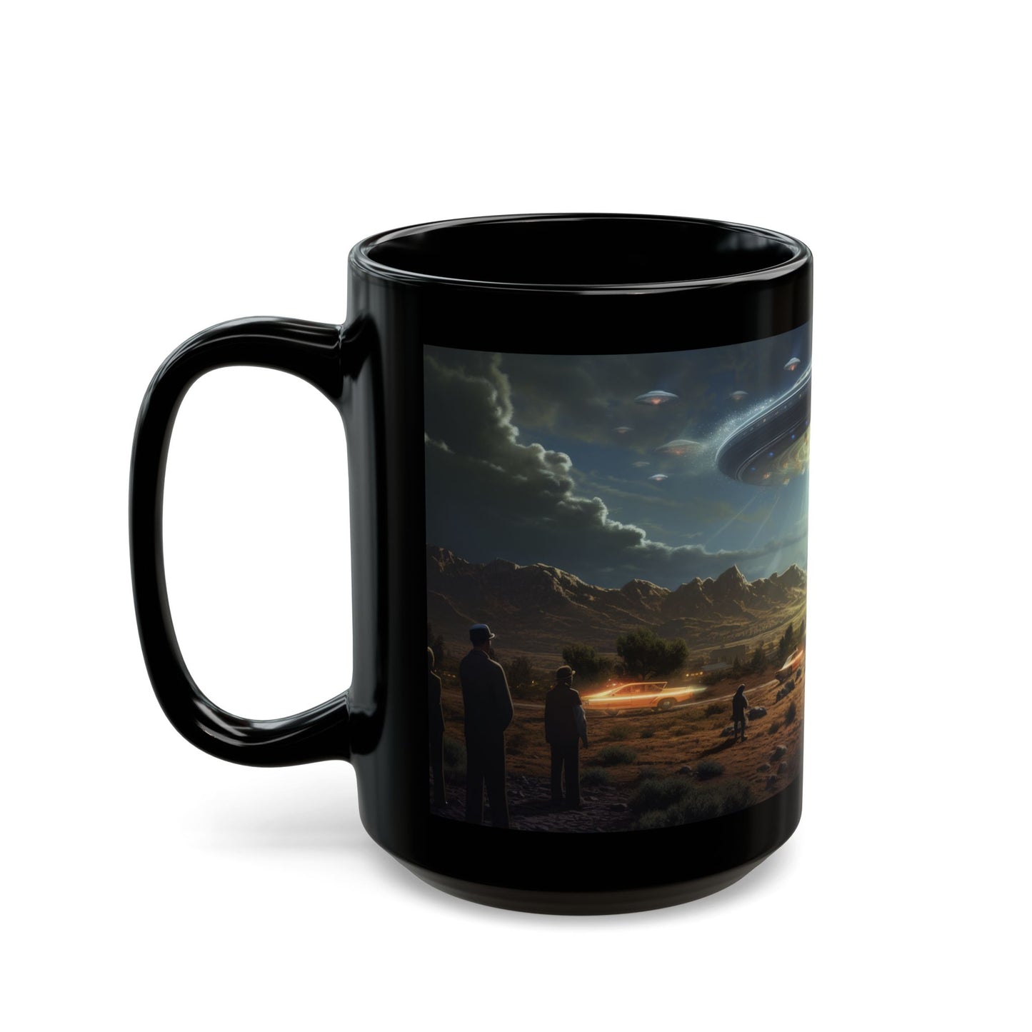 Retro Alien Encounter – Rizz-Fi Collection | Alien Coffee Mug 11oz / 15oz