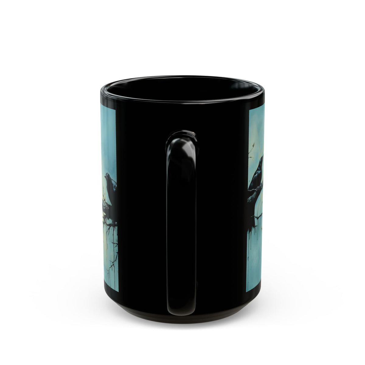 Crow-Inspired Ink Art – Birdzz Collection | Crow Coffee Mug 11oz / 15oz