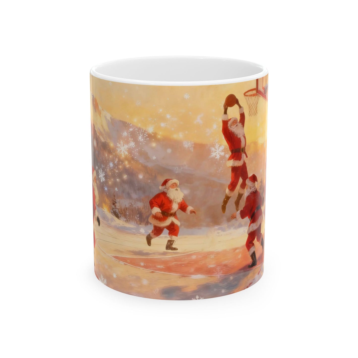 Santa Playing Basketball – Rizzmas Collection | Christmas Coffee Mug 11oz / 15oz