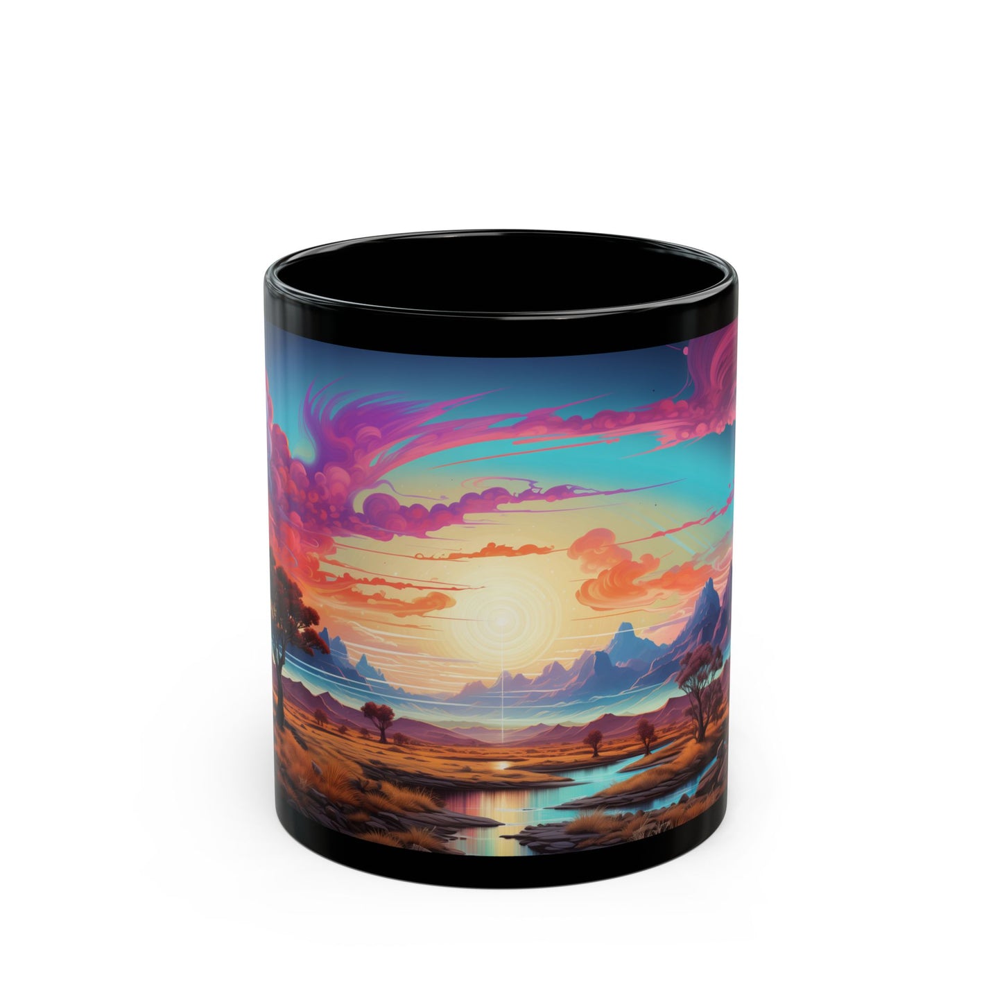 Radiant Desert Vortex – Rizz-Fi Collection | Sci-Fi Coffee Mug 11oz / 15oz