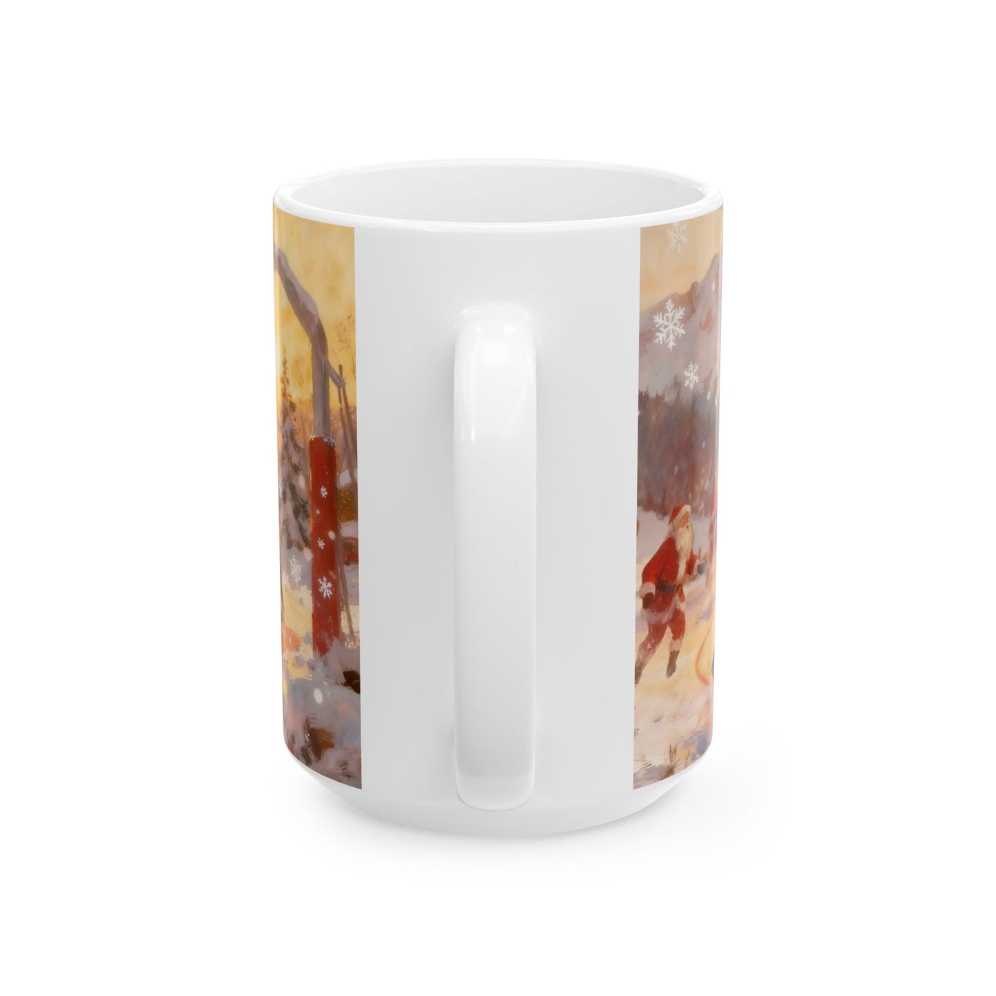 Santa Playing Basketball – Rizzmas Collection | Christmas Coffee Mug 11oz / 15oz