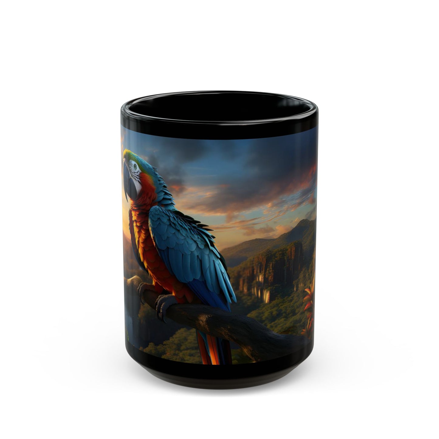 Parrot Paradise Sunset – Birdzz Collection | Parrot Coffee Mug 11oz / 15oz