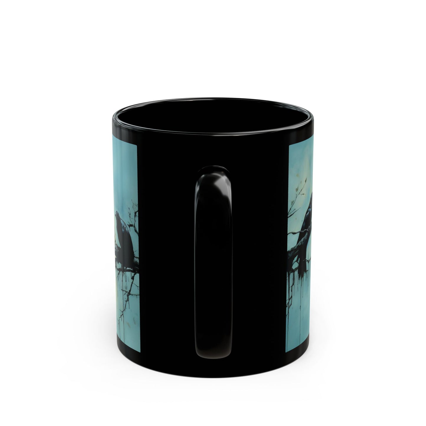 Crow-Inspired Ink Art – Birdzz Collection | Crow Coffee Mug 11oz / 15oz