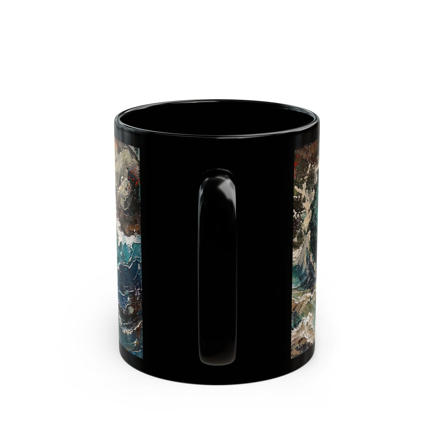 Oceanic Sovereign: Dragon’s Dance – Dragonzz Collection | Fantasy Coffee Mug 11oz / 15oz